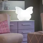 Lampa do wnętrz lub na zewnątrz, White Butterfly Modern Design - Farfallastar Viadurini
