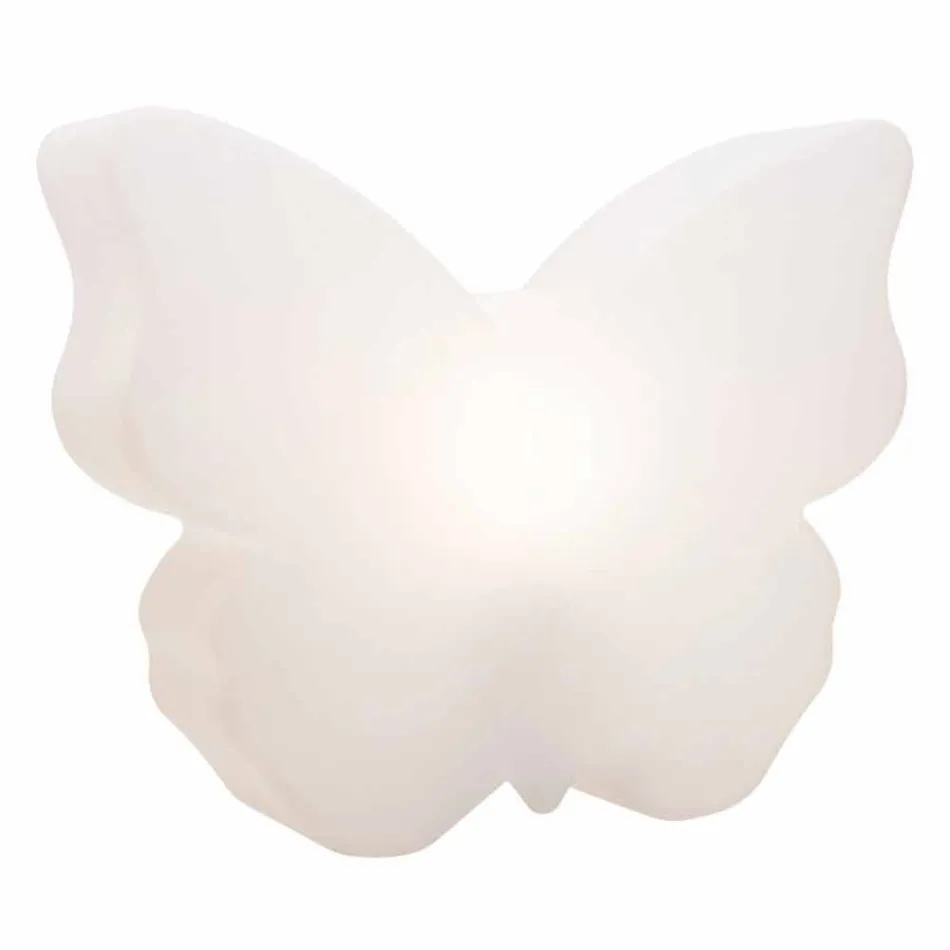 Lampa do wnętrz lub na zewnątrz, White Butterfly Modern Design - Farfallastar Viadurini