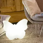 Lampa do wnętrz lub na zewnątrz, White Butterfly Modern Design - Farfallastar Viadurini