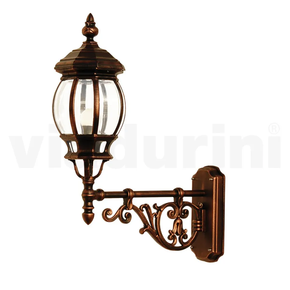 Kinkiet zewnętrzny z aluminium Made in Italy - Leona Viadurini