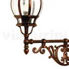 Kinkiet zewnętrzny z aluminium Made in Italy - Leona Viadurini