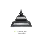 Zabytkowa lampa zewnętrzna z aluminium i szkła Made in Italy - Bonaria Viadurini