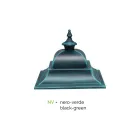 Zabytkowa lampa zewnętrzna z aluminium i szkła Made in Italy - Bonaria Viadurini