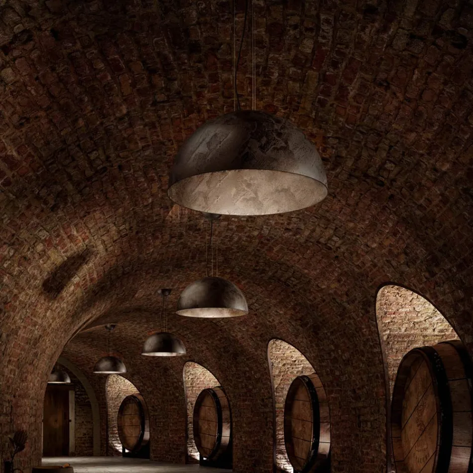Rustykalna lampa wisząca Ø80 cm Galileo Il Fanale Viadurini