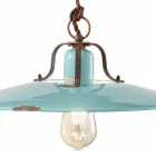 Lampa metalowe zatrzask kraju i Evelyn Ceramiki Viadurini