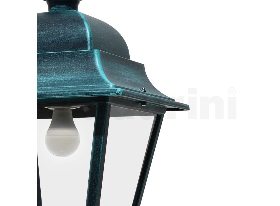 Zewnętrzna lampa wisząca z aluminium i szkła Made in Italy - Bonaria Viadurini