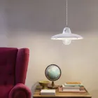 Lampa wisząca w rzemieślniczych ceramicznych dekoracjach ręcznych w stylu vintage - Como Viadurini