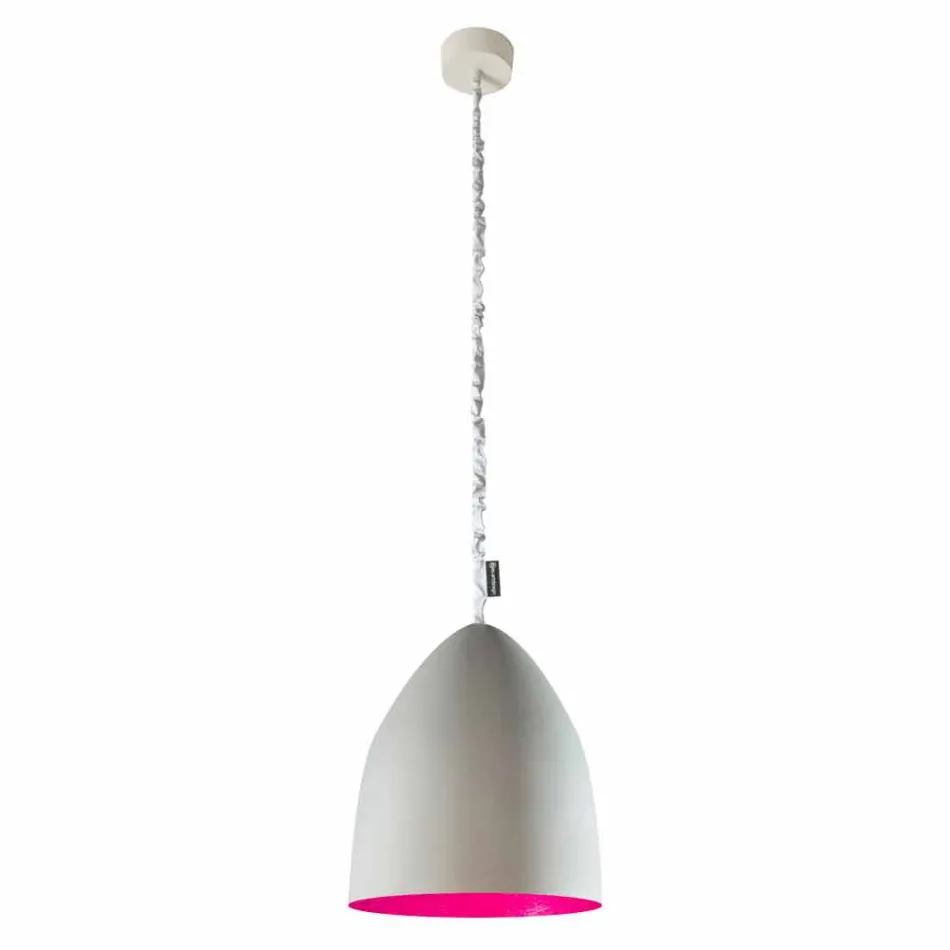 Lampa wisząca In-es.artdesign Flower S Cement cementowy Viadurini
