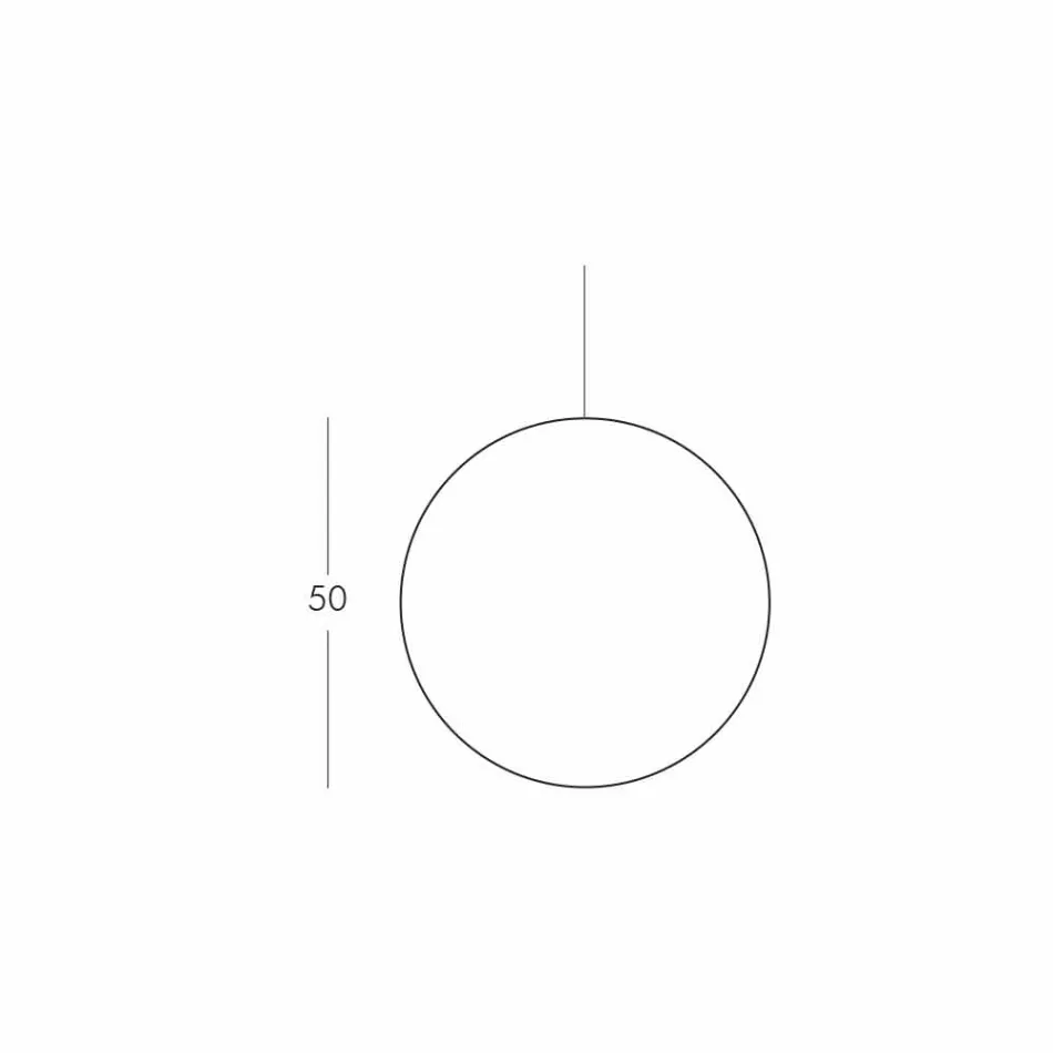 Slide Mineral polietylenowa lampa wisząca wyprodukowana we Włoszech Viadurini