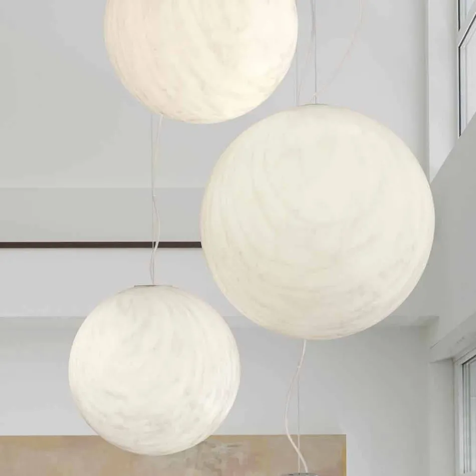 Slide Mineral polietylenowa lampa wisząca wyprodukowana we Włoszech Viadurini