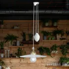 Lampa wisząca Ups and Down z żelaza i błyszczącej ceramiki 2 rozmiary - Asti Viadurini