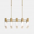 Lampa wisząca 10 lamp z mosiądzu i szkła Made in Italy - Etoile by Il Fanale