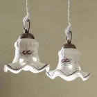 Lampa wisząca 3 światła z żelaza i ceramiki ręcznie malowanej w stylu vintage - Chieti Viadurini