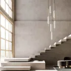 Lampa wisząca z 1, 3 lub 6 światłami w mosiądzu Nowoczesny design - Typha od Il Fanale Viadurini