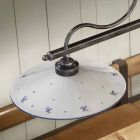 Lampa wisząca z 2 światłami w ręcznie malowanym ceramicznym i żelaznym designie - Asti Viadurini