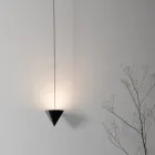 Lampa wisząca z czarnego drutu aluminiowego i dużego stożka - Mercado Viadurini