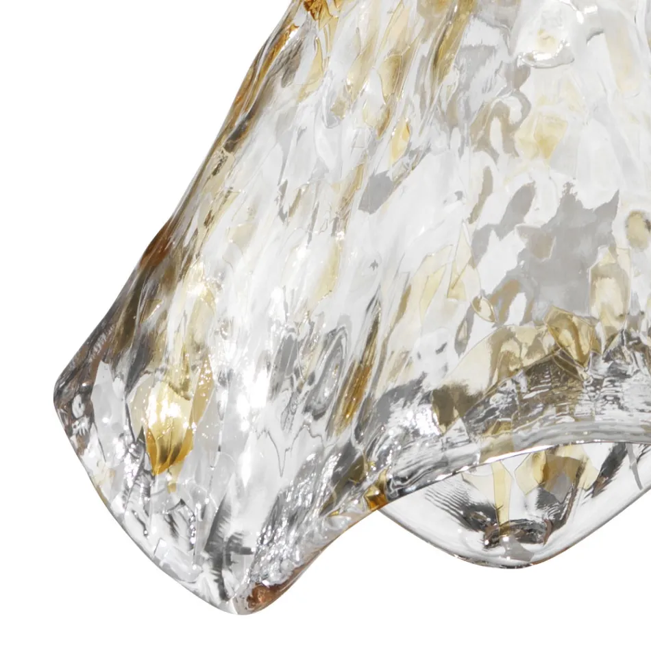 Ręcznie wykonana lampa wisząca z dmuchanego szkła weneckiego 35 46 cm - Mary Viadurini