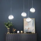 Ręcznie wykonana lampa wisząca z dmuchanego szkła weneckiego - Nova Viadurini