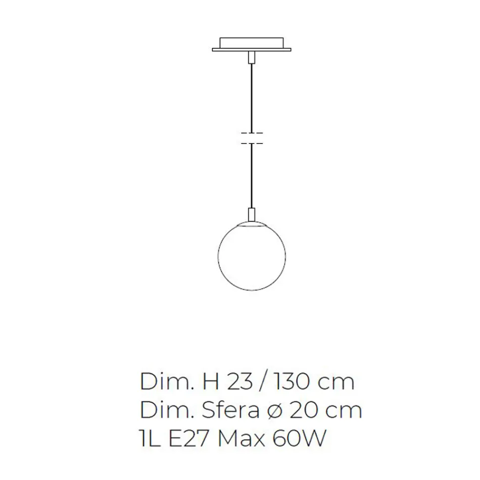 Ręcznie wykonana lampa wisząca z dmuchanego szkła weneckiego - Nova Viadurini