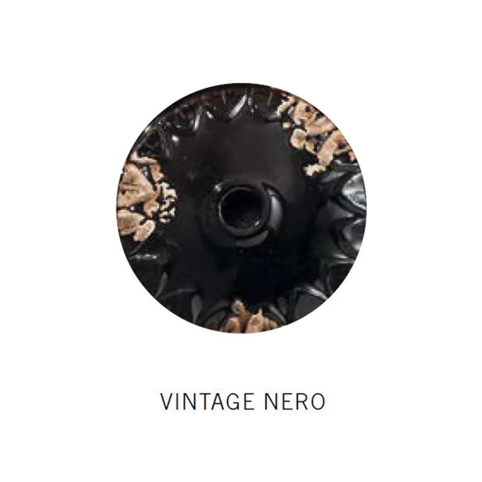 Przemysłowa lampa wisząca rzemieślnicza z żelaza i ceramiki - przemysłowa Viadurini