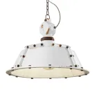 Przemysłowa lampa wisząca rzemieślnicza z żelaza i ceramiki - przemysłowa Viadurini