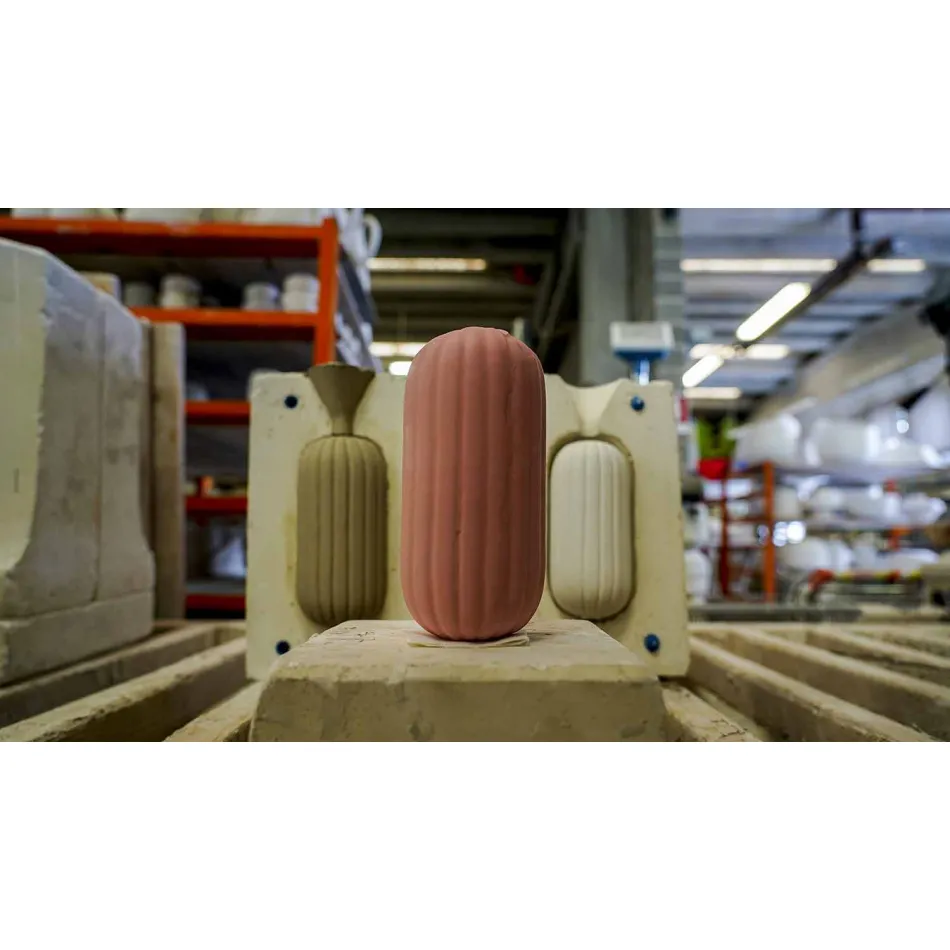 Żółta lub zielona retro ceramiczna lampa wisząca Made in Italy - Ferroluce Lariat Viadurini