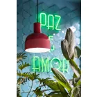 Lampa wisząca w stylu retro w ceramice Made in Italy - Ferroluce Caxixi Viadurini