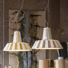 Lampa wisząca w paski ceramiczne - Budin Viadurini
