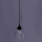 Zaprojektuj lampę wiszącą z metalu i przezroczystego szkła Made in Italy - Clizia Viadurini
