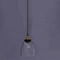 Zaprojektuj lampę wiszącą z metalu i przezroczystego szkła Made in Italy - Clizia