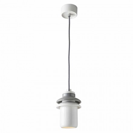 Lampa wisząca o nowoczesnym designie z ceramiki wyprodukowanej we Włoszech w Azji Viadurini