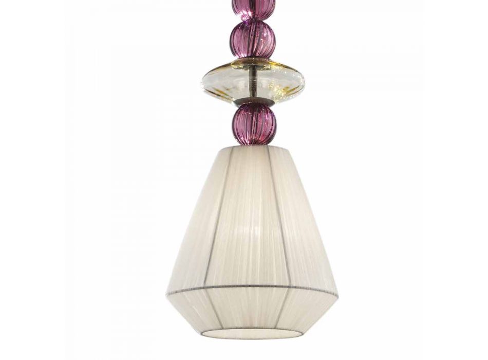 Ręcznie robiona lampa wisząca ze szkła weneckiego, Made in Italy - Amilia Viadurini