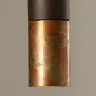 Lampa wisząca z ceramiki i miedzi ręcznie robiona we Włoszech - Toscot Match Viadurini