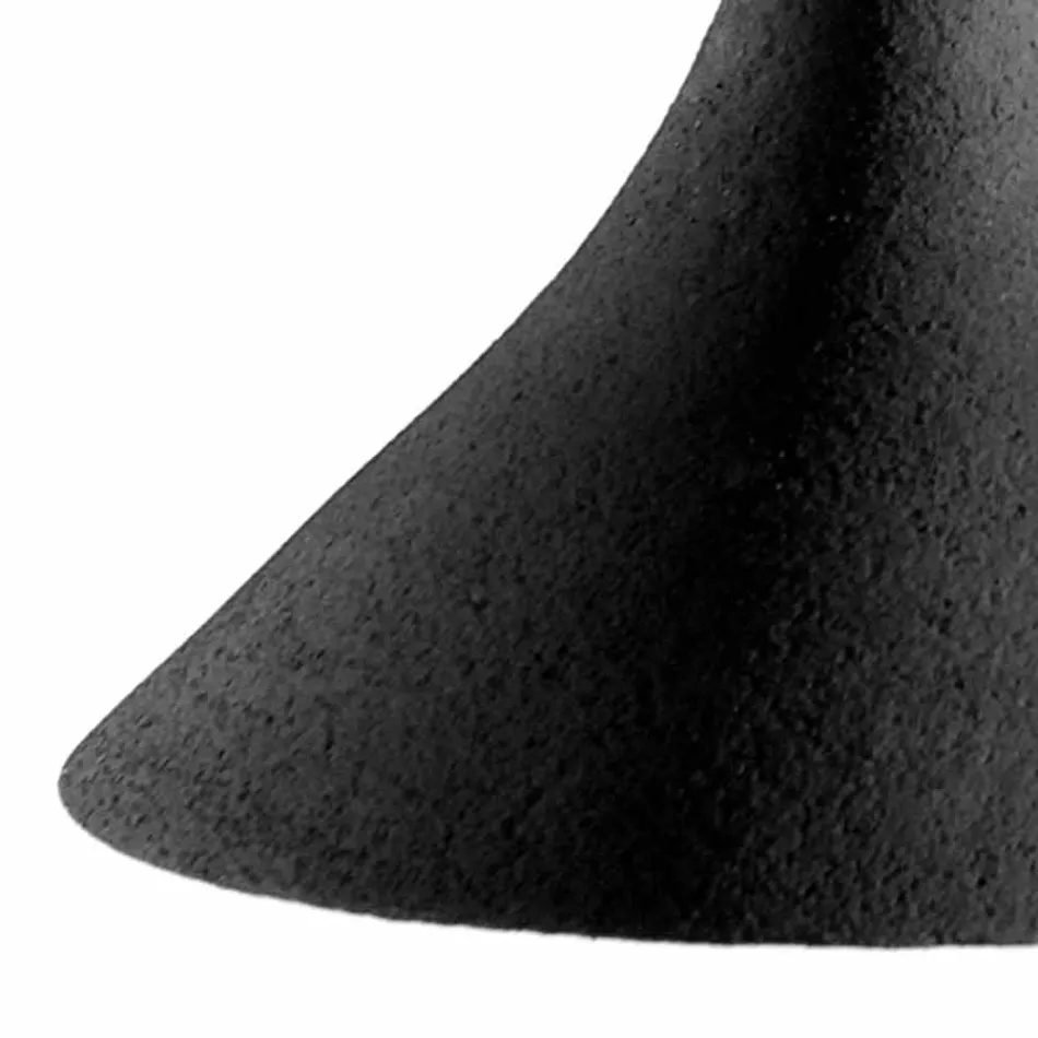 Lampa wisząca z antracytowej kamionki i białym nowoczesnym wystrojem wnętrza - Edmondo Viadurini