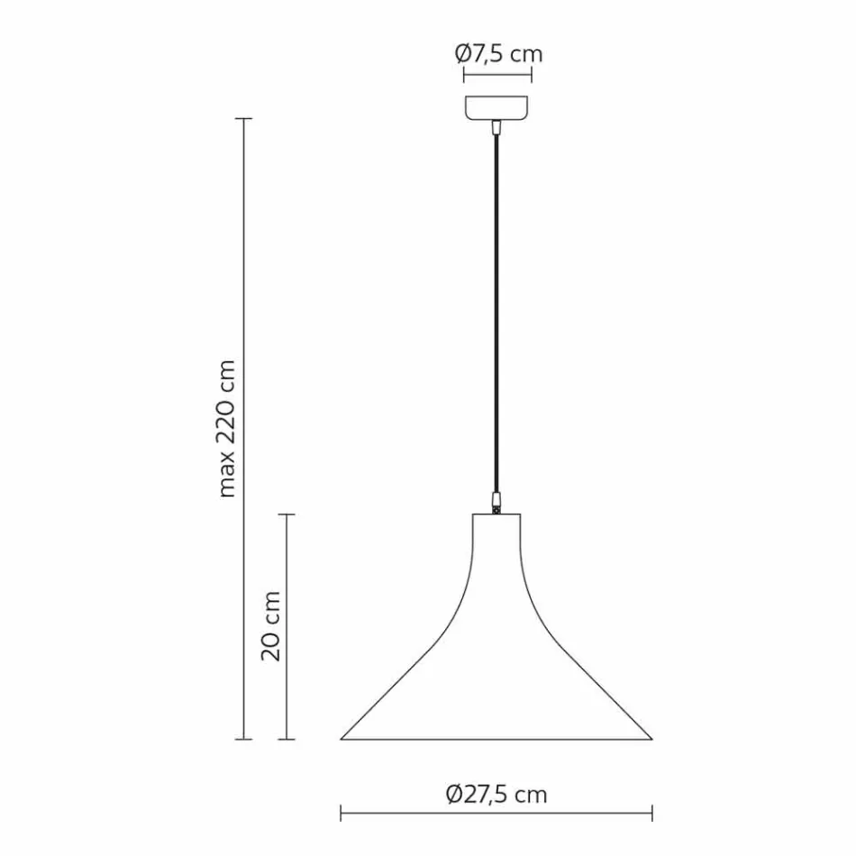 Lampa wisząca z antracytowej kamionki i białym nowoczesnym wystrojem wnętrza - Edmondo Viadurini