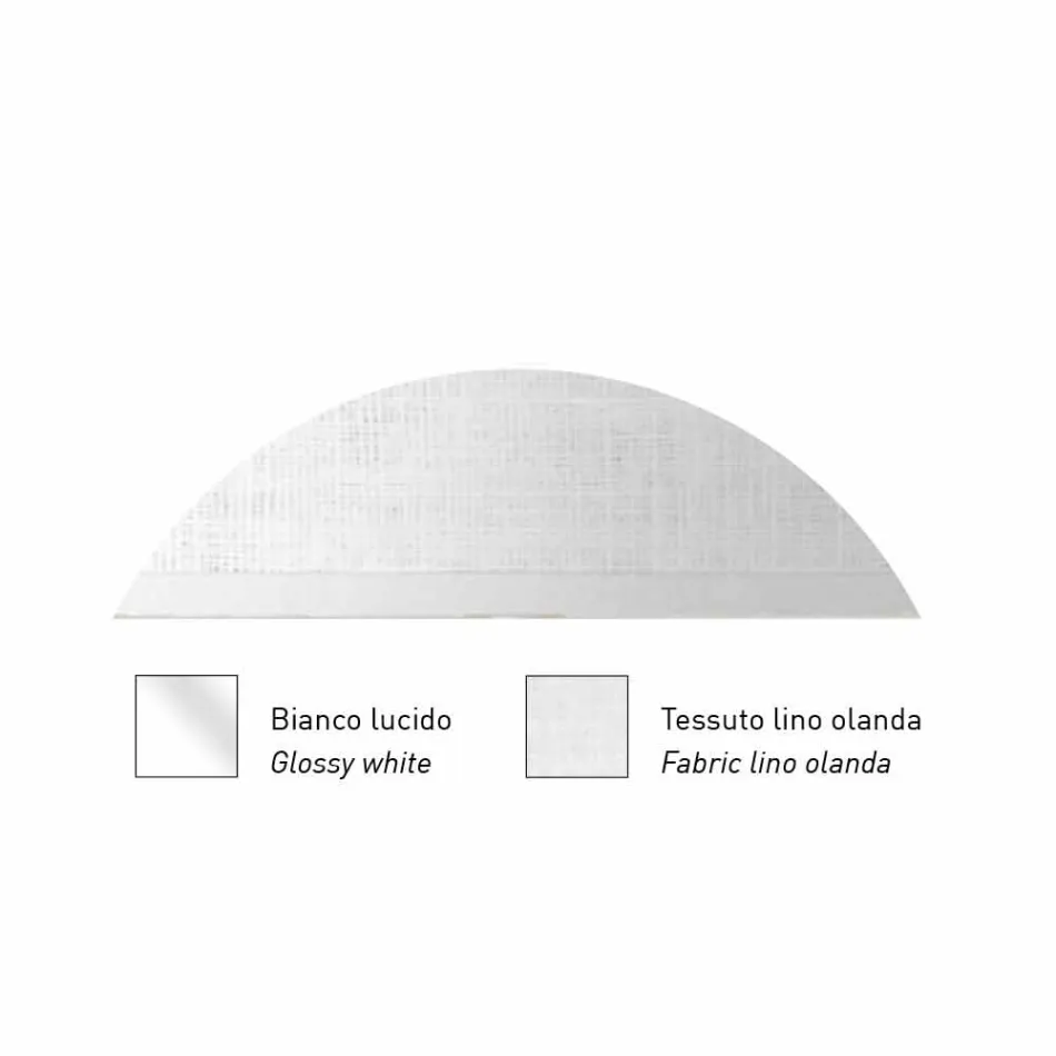 Podwieszana lampa metalowa z kloszem z siatki lub lnu Made in Italy - Jump Viadurini