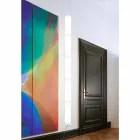 Lampa wisząca z białego polietylenu i metalu Made in Italy - Asturia Viadurini