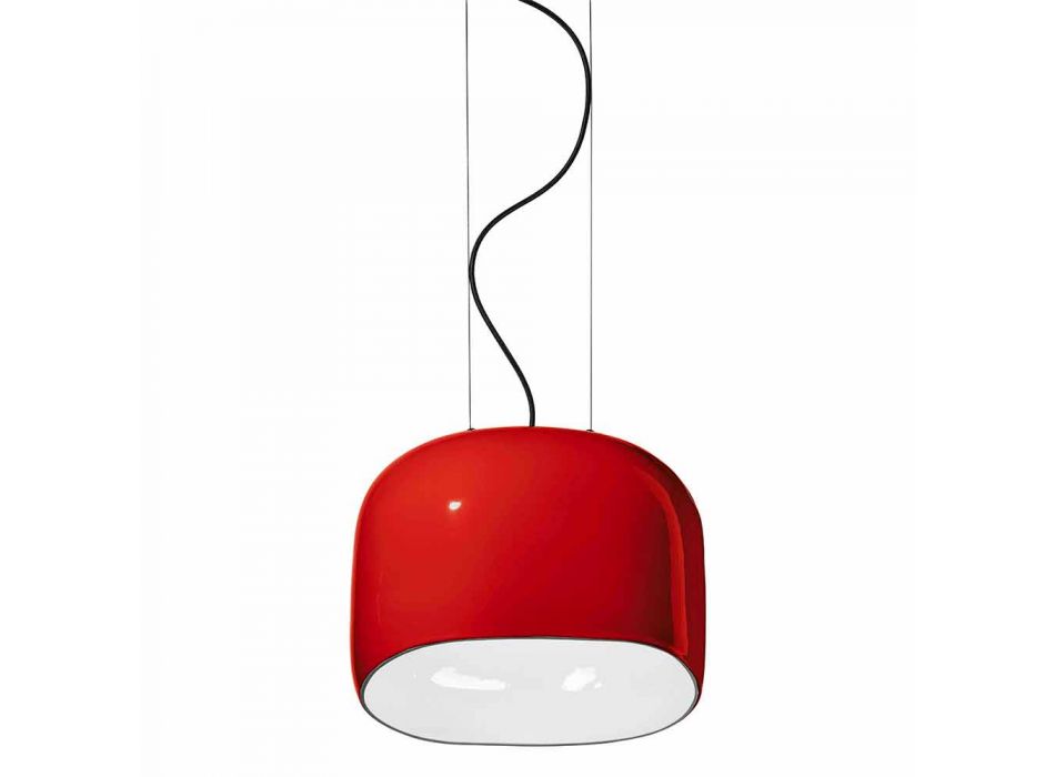 Ceramiczna lampa wisząca w stylu vintage Made in Italy - Ferroluce Ayrton Viadurini
