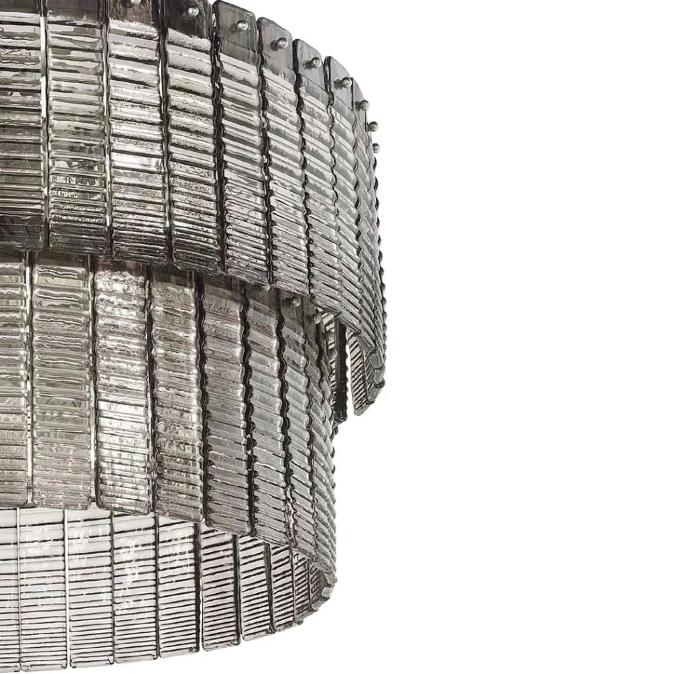 Nowoczesna lampa wisząca z luksusowego, ręcznie wykonanego szkła Made in Italy - Valadier Viadurini