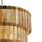 Nowoczesna lampa wisząca z luksusowego, ręcznie wykonanego szkła Made in Italy - Valadier Viadurini