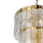 Nowoczesna lampa wisząca z luksusowego, ręcznie wykonanego szkła Made in Italy - Valadier Viadurini