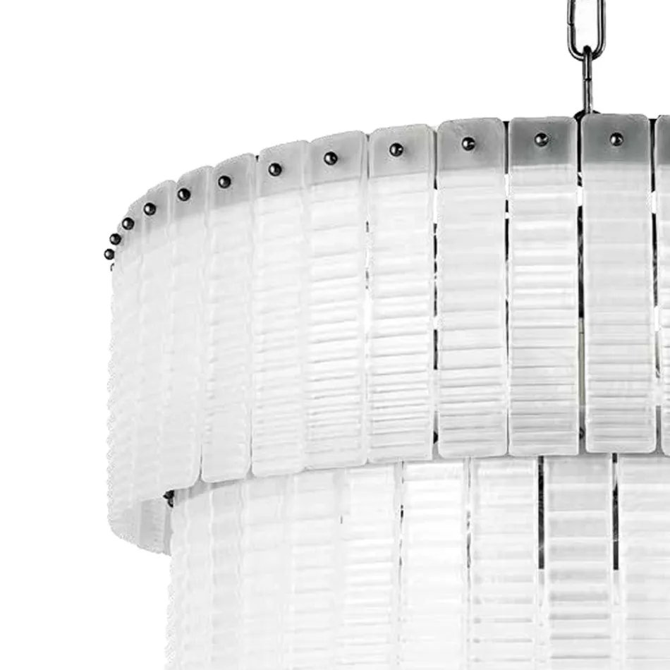 Nowoczesna lampa wisząca z luksusowego, ręcznie wykonanego szkła Made in Italy - Valadier Viadurini