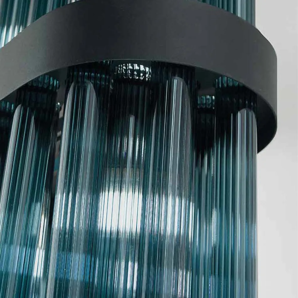 Nowoczesna lampa wisząca z luksusowego dmuchanego szkła Made in Italy - Maesta Viadurini