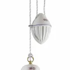 Ręcznie wykonana ceramiczna lampa wisząca z ceramiki i żelaza - Rzym Viadurini