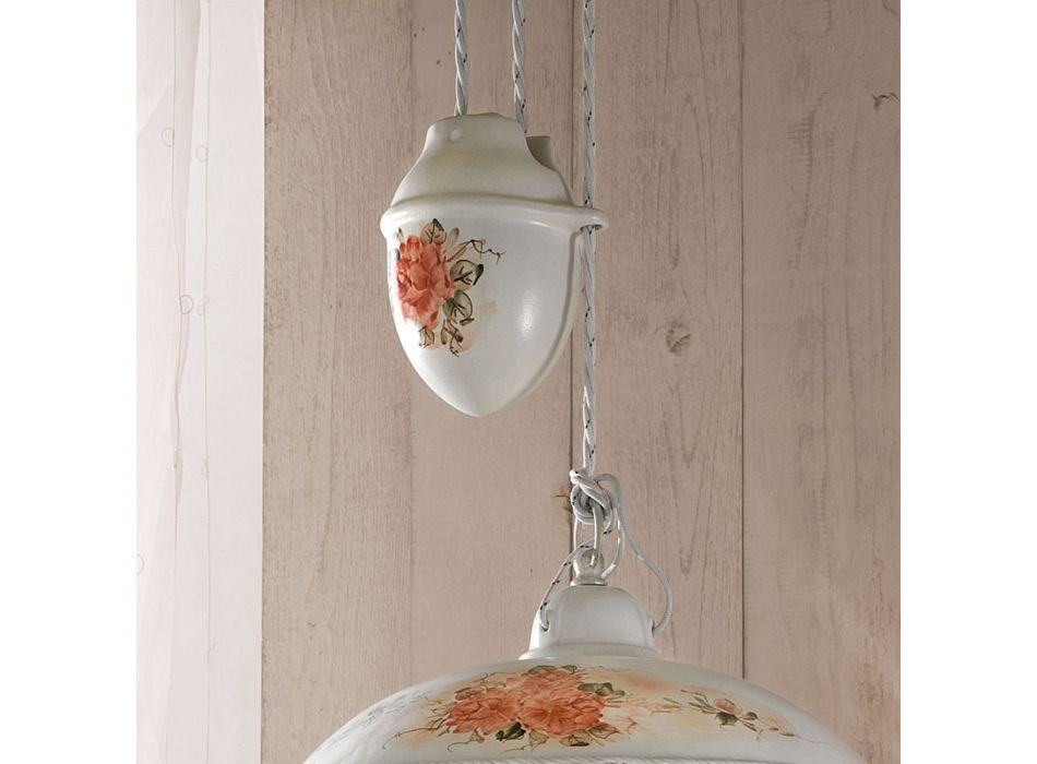 Lampa wisząca Ups and Downs Ceramiczne ręcznie wykonane perforowane malowane - Werona Viadurini