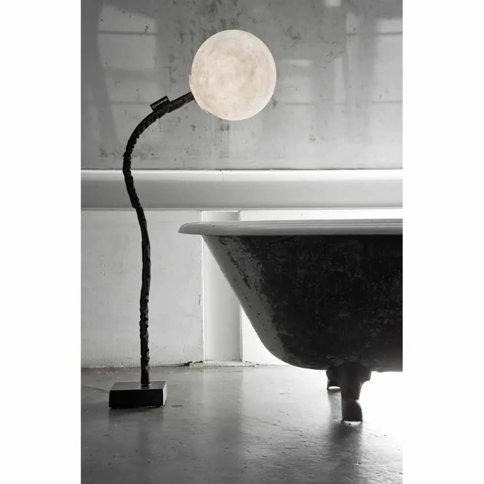Elastyczna lampa podłogowa In-es.artdesign Micro Luna nebulitowa Viadurini