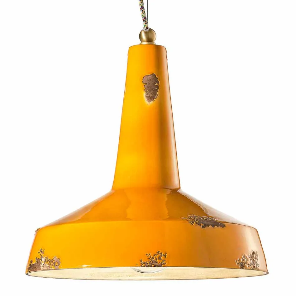 Styl retro Lampa ręcznie wisiorek Ferroluce Viadurini