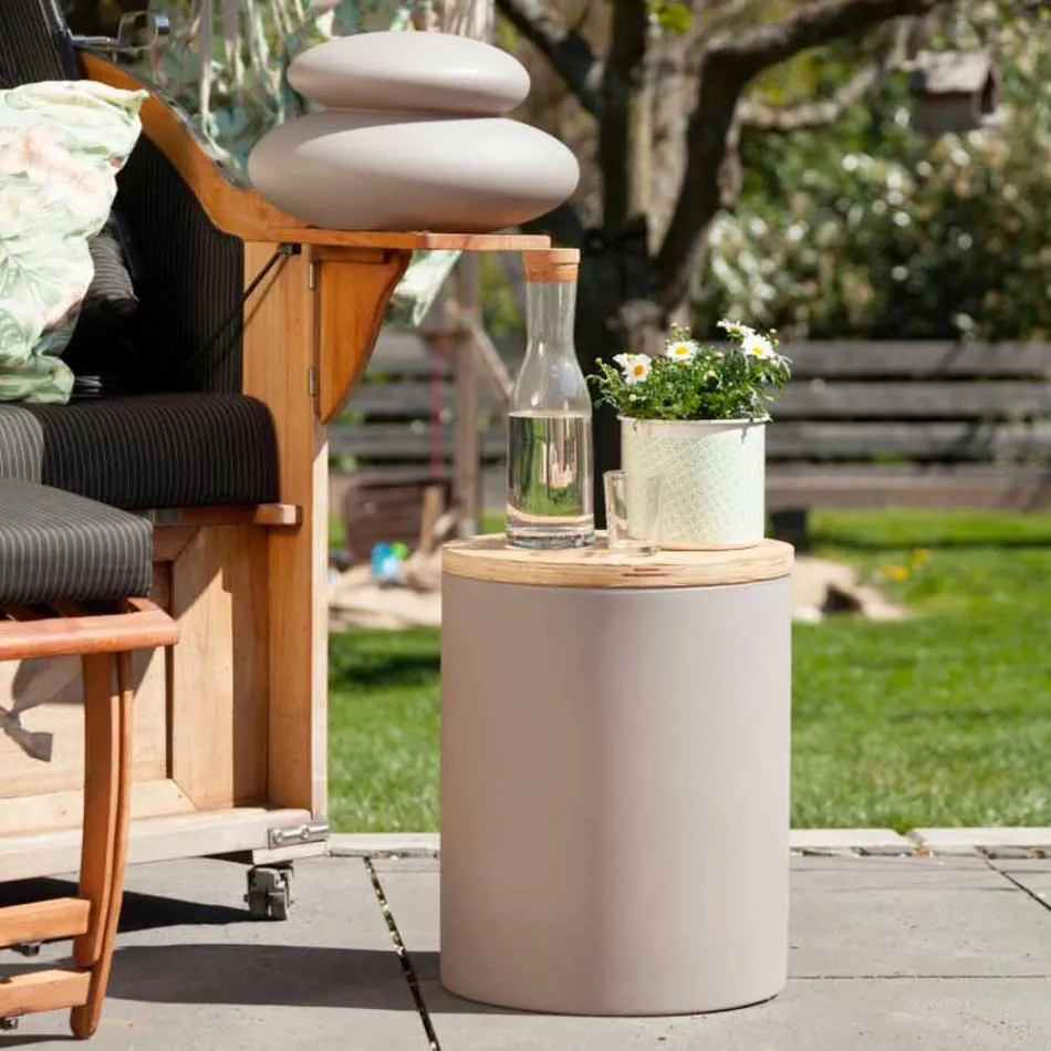 Lampa stołowa do projektowania zewnętrznego lub wewnętrznego z diodami LED, solarnymi lub E27 - Tamburostar Viadurini