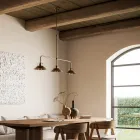 Mosiężny żyrandol z 3 światłami w stylu vintage Made in Italy - Cascina by Il Fanale Viadurini