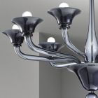 Żyrandol ze szkła weneckiego 8 lamp Made in Italy - Ismail Viadurini